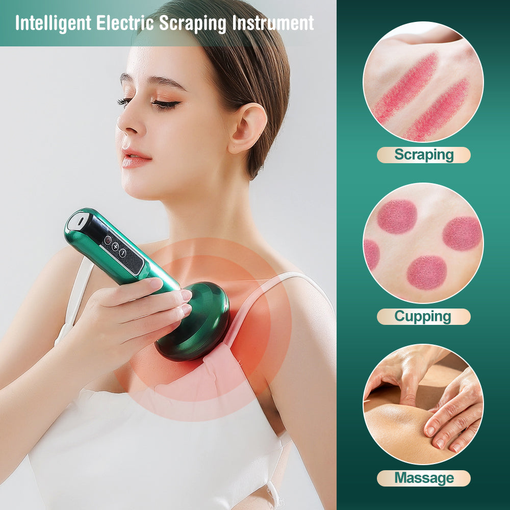Electric Vacuum Cupping Massager For Body Anti-Cellulite Suction Cup With Essential Oil